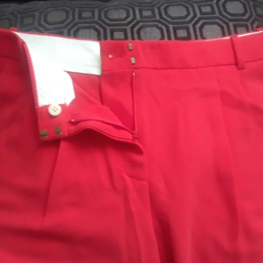 J. Crew 8" Polyester Red Shorts - Women's Size 12